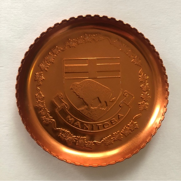 Canadian Provinces Coats of Arms Coasters Set of 10 Mid-Century Era Multicolored - Picture 10 of 15